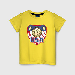 Детская футболка США - Волейбол