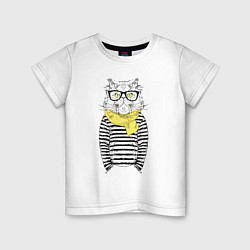 Детская футболка Hipster Cat