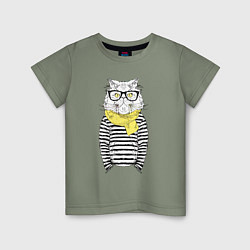 Детская футболка Hipster Cat