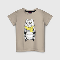 Детская футболка Hipster Cat