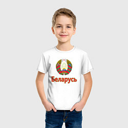 Футболка хлопковая детская Беларусь, цвет: белый — фото 2