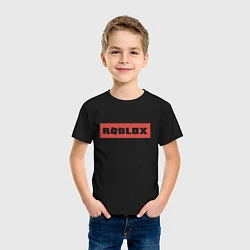 Футболка хлопковая детская Roblox, цвет: черный — фото 2