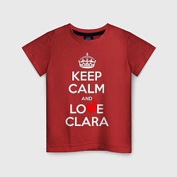 Детская футболка Будь спок и люби Клару