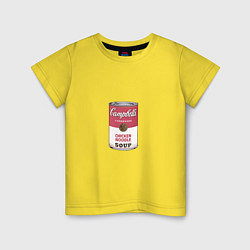 Детская футболка Энди Уорхол - Банка супа