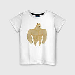 Детская футболка Мем собака качок DOGE