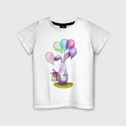 Детская футболка Зай с шариками