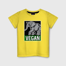 Детская футболка Vegan elephant