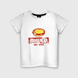 Детская футболка Гамбургер Уорхола