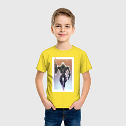 Футболка хлопковая детская Брутальный Гаррус, цвет: желтый — фото 2