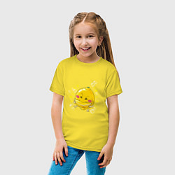 Футболка хлопковая детская Лимон каннибал, цвет: желтый — фото 2