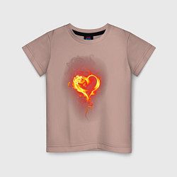 Детская футболка Пылкое сердце