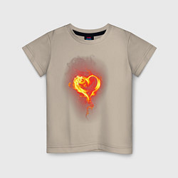 Детская футболка Пылкое сердце