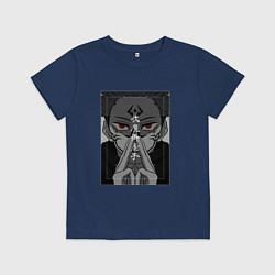 Футболка хлопковая детская JUJUTSU KAISEN ИТАДОРИ, цвет: тёмно-синий