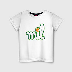 Детская футболка MIL - Milwaukee Bucks