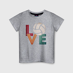 Детская футболка Любовь - Волейбол
