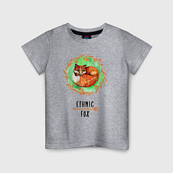 Детская футболка Лиса в этническом стиле