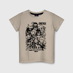 Детская футболка Персонажи Ван-Пис Большой куш