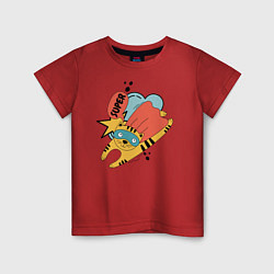Детская футболка Кот-супер герой