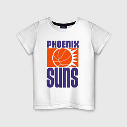 Футболка хлопковая детская Phoenix Suns, цвет: белый
