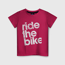 Детская футболка Ride the bike