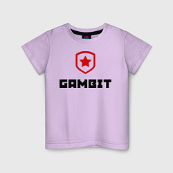 Футболка хлопковая детская Gambit, цвет: лаванда