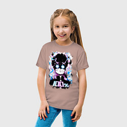 Футболка хлопковая детская Моб Психо 100, цвет: пыльно-розовый — фото 2
