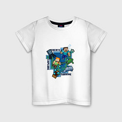 Детская футболка Майнкрафт Под водой