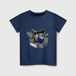 Детская футболка Майнкрафт выживание с модами