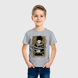 Футболка хлопковая детская Аизава сенсей, цвет: меланж — фото 2