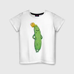 Детская футболка Довольный кабачок