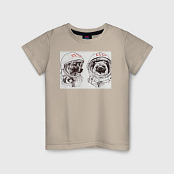 Детская футболка Собаки - космонавты