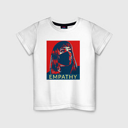 Футболка хлопковая детская Empathy, цвет: белый