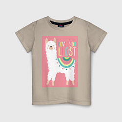 Детская футболка Милашка лама