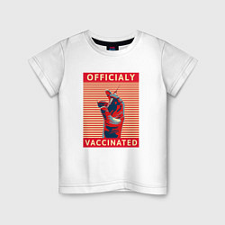 Детская футболка Официально вакцинирован