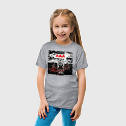 Футболка хлопковая детская БЛОК АДА - АлисА, цвет: меланж — фото 2