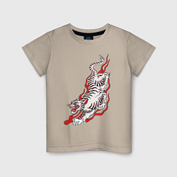Детская футболка Тигр самурая