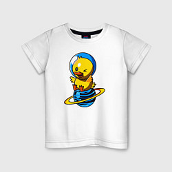 Детская футболка Утенок-космонавт