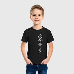 Футболка хлопковая детская РУНЫ RUNES Z, цвет: черный — фото 2