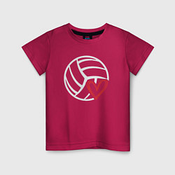 Детская футболка Love Volleyball