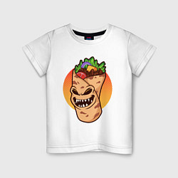 Детская футболка Шаурма - зомби