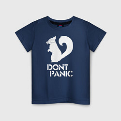 Детская футболка Dont panic white