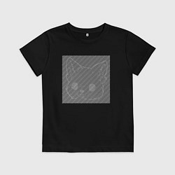 Детская футболка White cat illusion