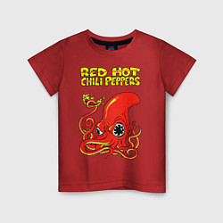 Футболка хлопковая детская RED HOT CHILI PEPPERS, цвет: красный