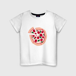 Детская футболка Пицца и ломтик
