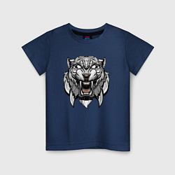 Детская футболка Серый Тигр