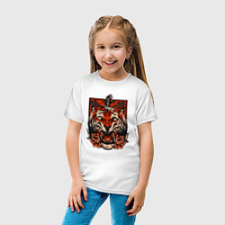Футболка хлопковая детская Red Tiger, цвет: белый — фото 2