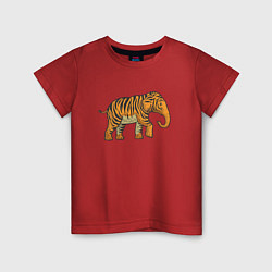Детская футболка Тигровый слон