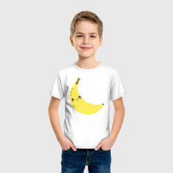 Футболка хлопковая детская Веселый банан, цвет: белый — фото 2