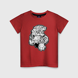 Детская футболка Белый Тигр