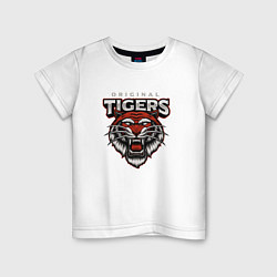 Детская футболка Голова свирепого тигра Original